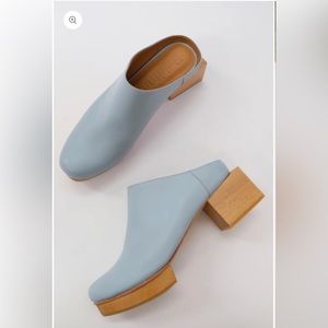 Beklina Matisse Platform Mules Pallida Size 9